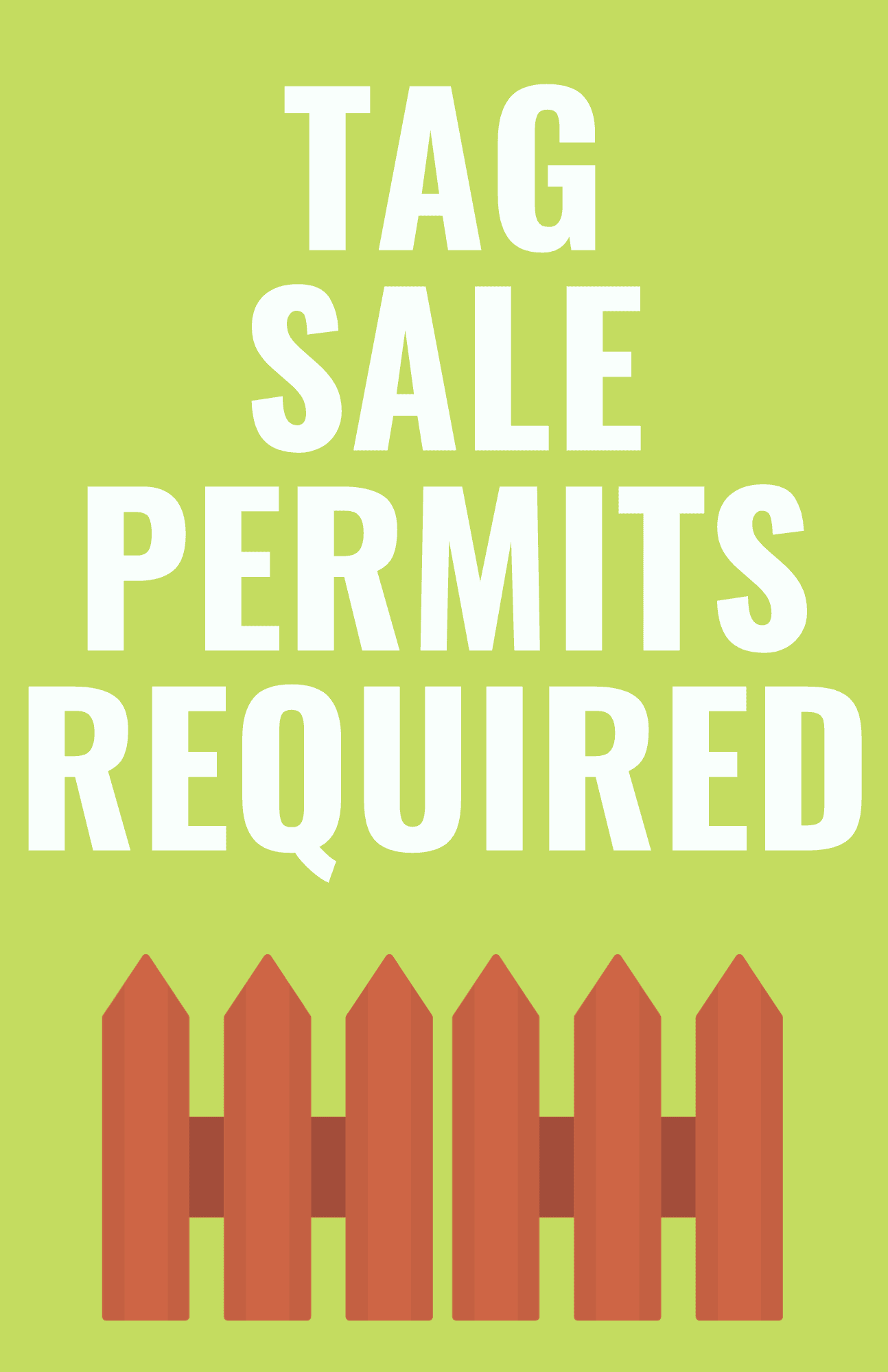 Tag Sale Permit