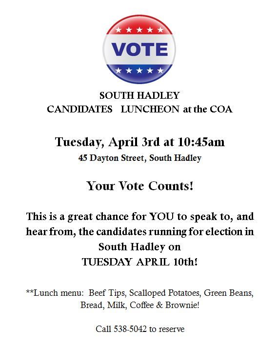 Candidates Lunch Flyer