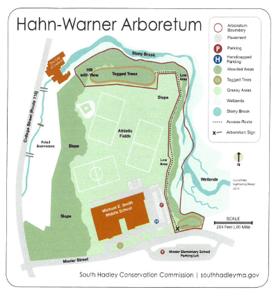 A rendering of the Hahn-Warner Arboretum property
