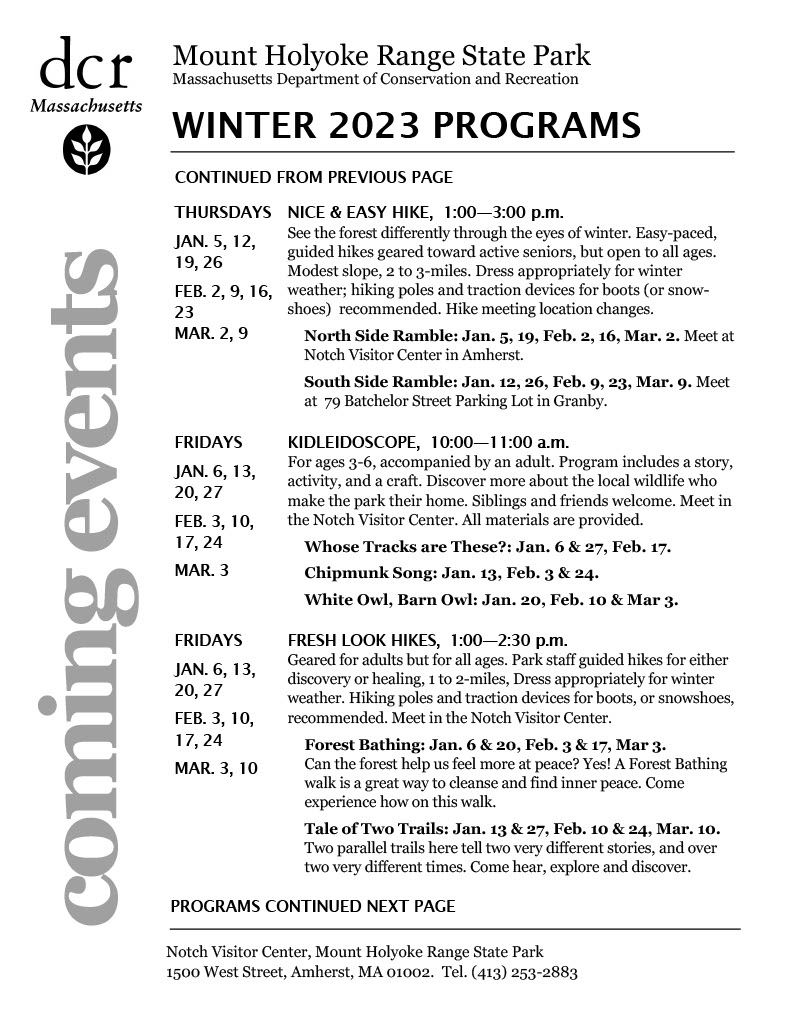 NVC Winter Programs 2