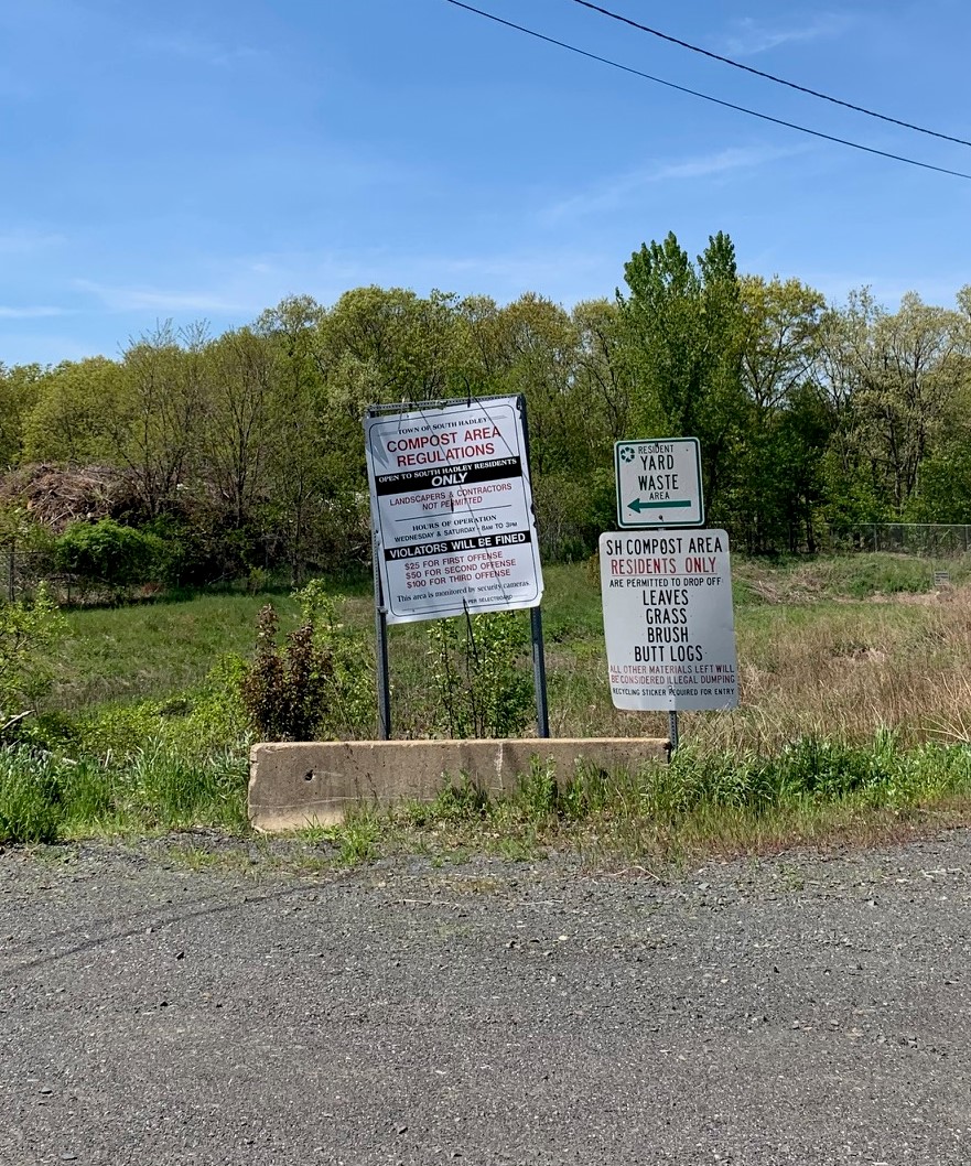 Compost Area sign